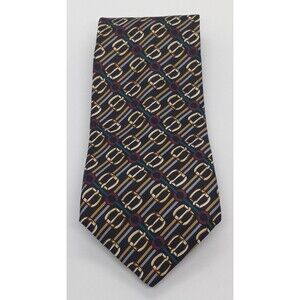 Brooks Brothers Silk Men's Tie. Makers Multicolor Belt Buckle Theme Necktie  EUC